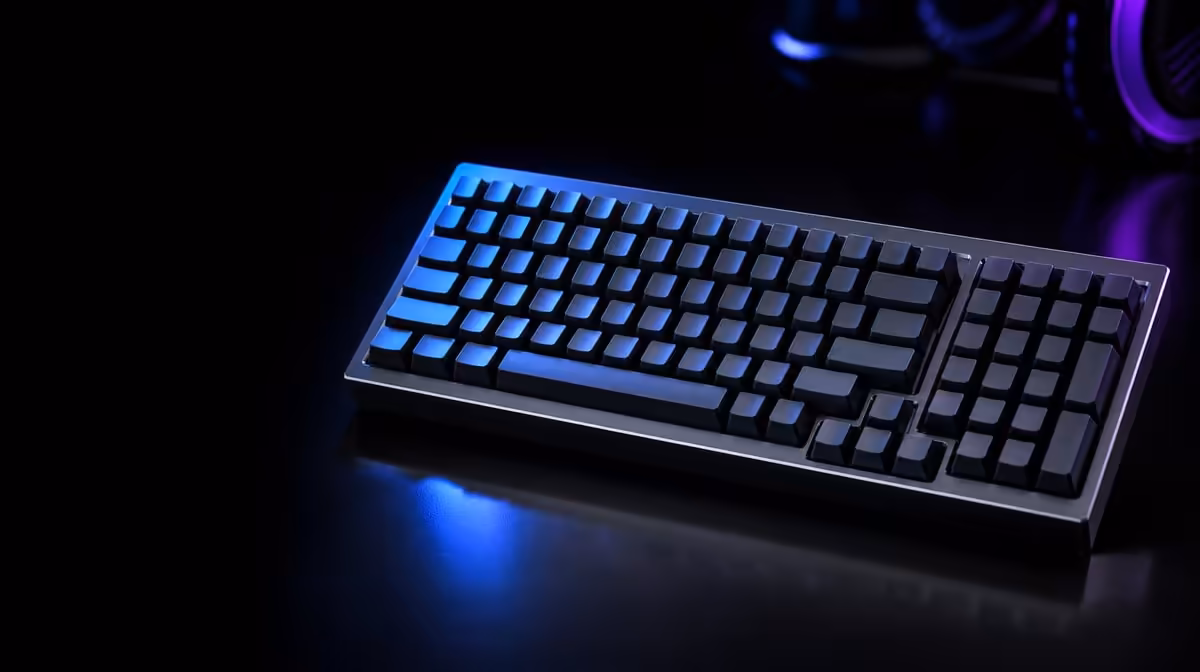 Keep the number pad while reclaiming some desk width