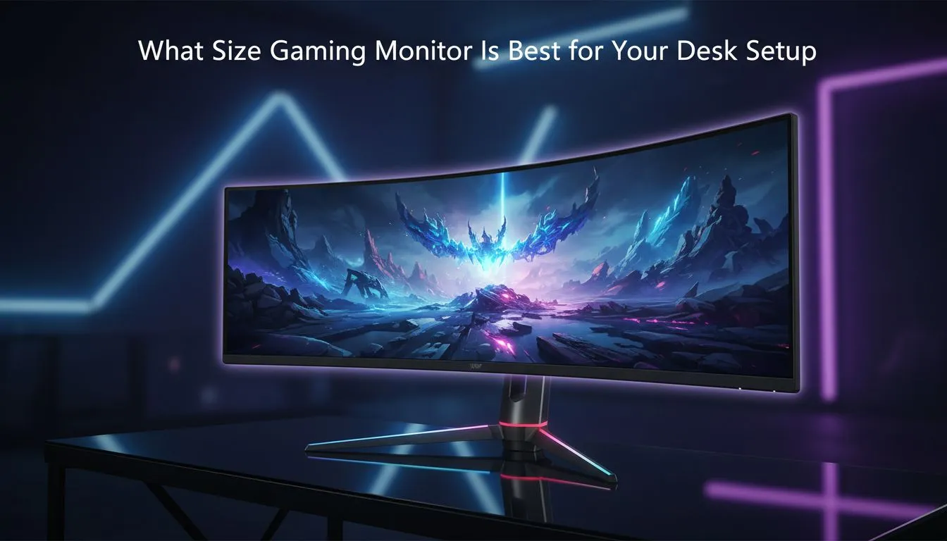 Right Gaming Monitor Size for Your Desk