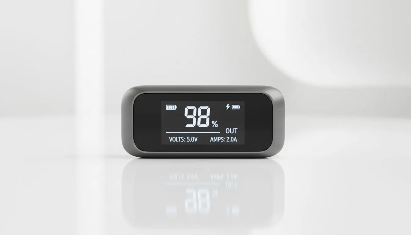 Decode Power Bank LCD Readouts