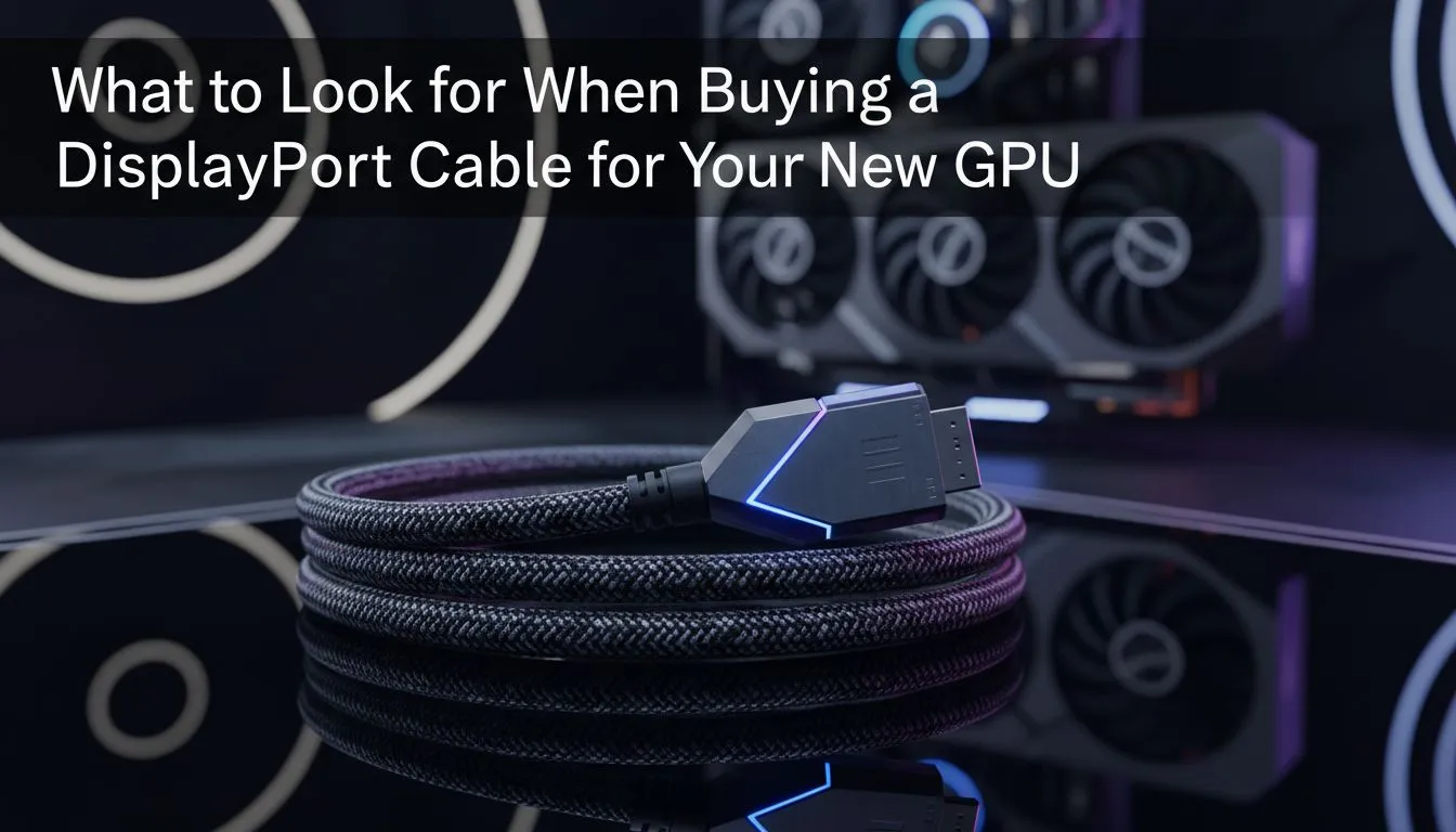 Choosing a DisplayPort Cable for Your GPU