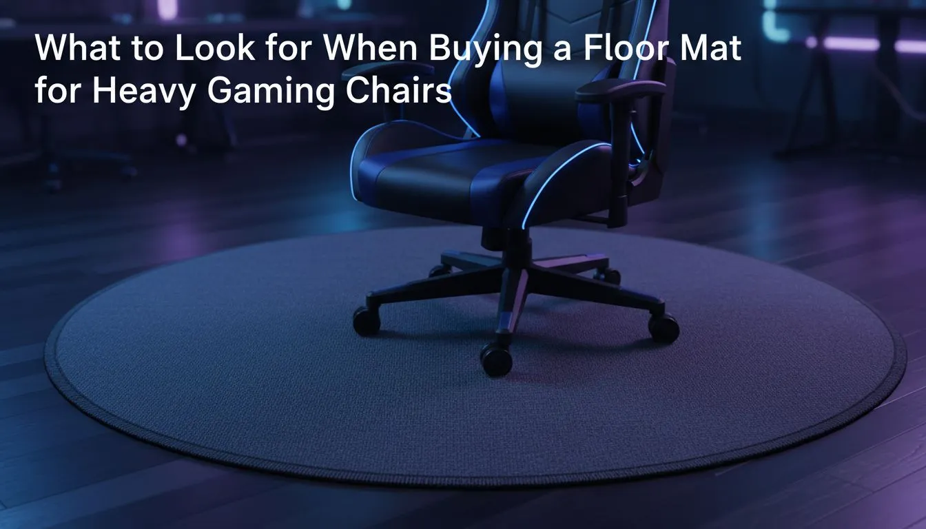 Choosing Floor Mats for Heavy Gaming Chairs
