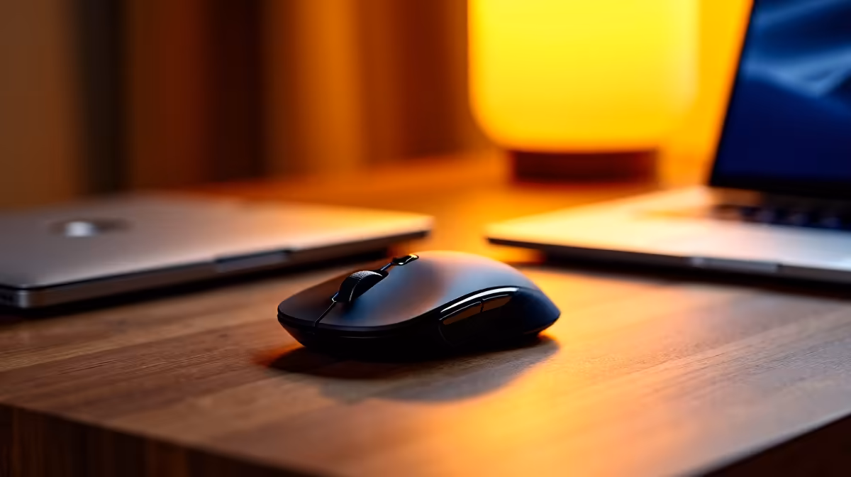 Dual-Mode Wireless Mouse for SA Laptop Setups