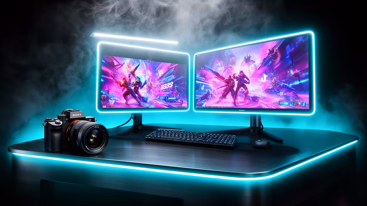 Dual-monitor Setup Should a TikTok Creator Get in South