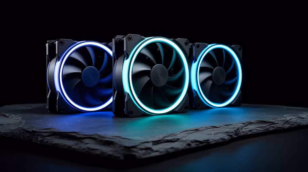 Aesthetic White ARGB Fans
