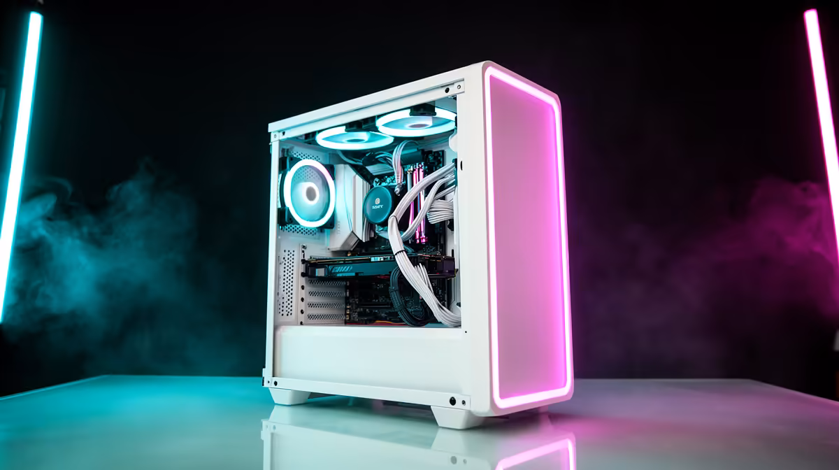 White Gaming Case Design Explained for Clean Cable