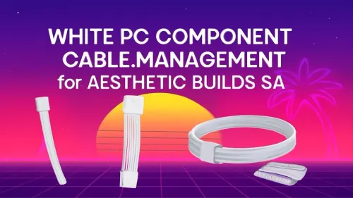 Master White PC Cable Management for a Clean Aesthetic