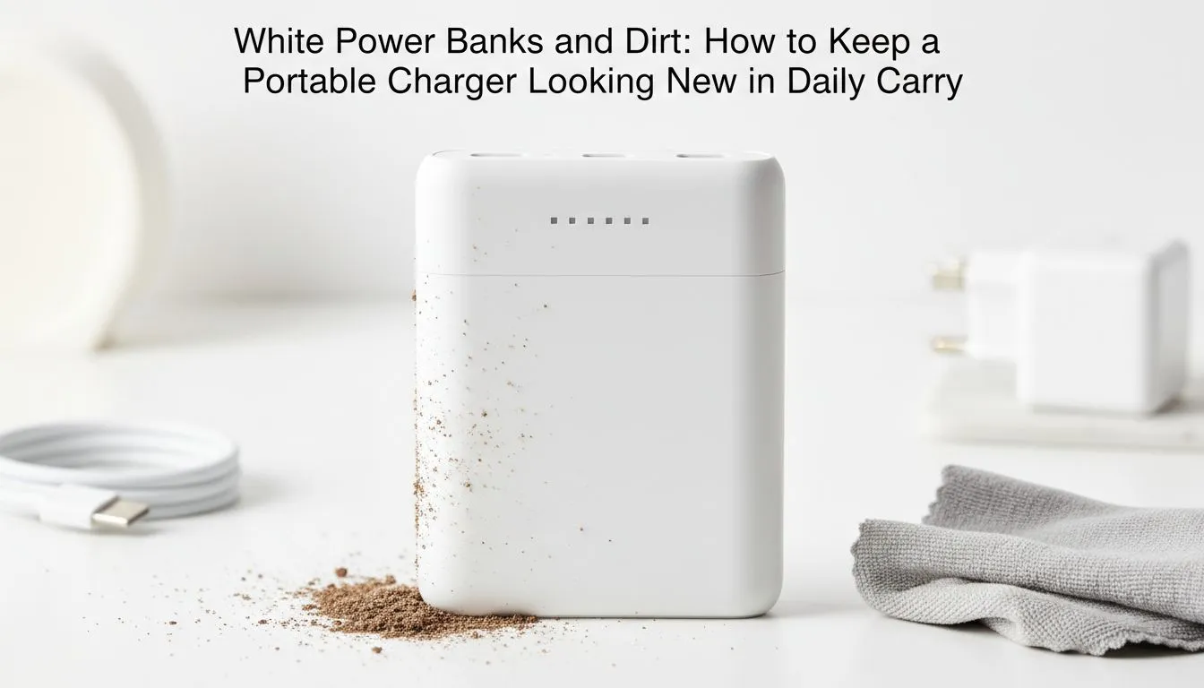 Keep Your White Power Bank Pristine