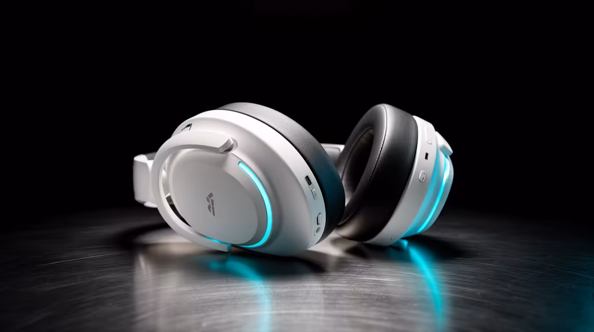White Wireless Gaming Headsets in: fit and latency checks