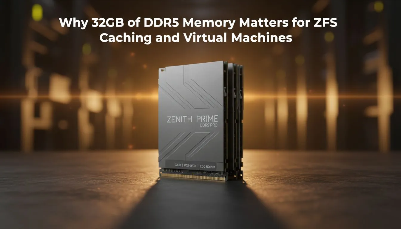 Why 32GB DDR5 Matters for ZFS & VMs