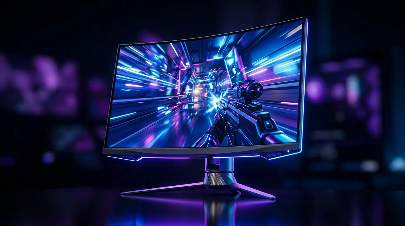 165Hz curved clarity for fast games and daily work