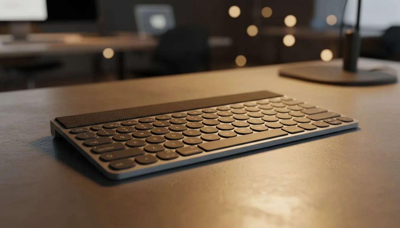 Compact Wireless Keyboard for Small Desks