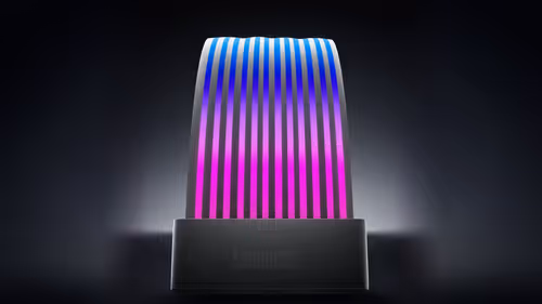 Why does a lighting pattern restart halfway through a mixed-device chain?