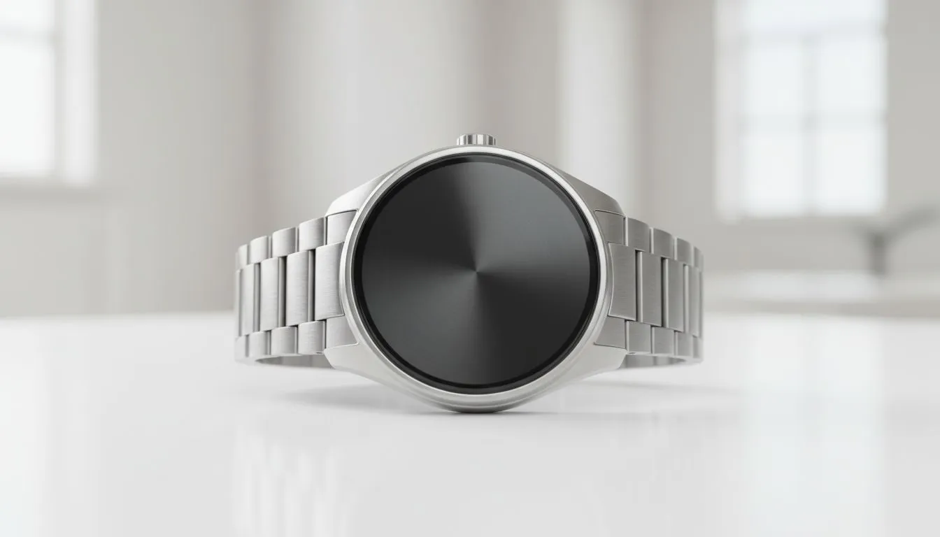 Icy Silver: Ultimate Men's Smartwatch Color