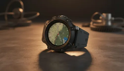 Large-screen rugged smartwatch for field navigation