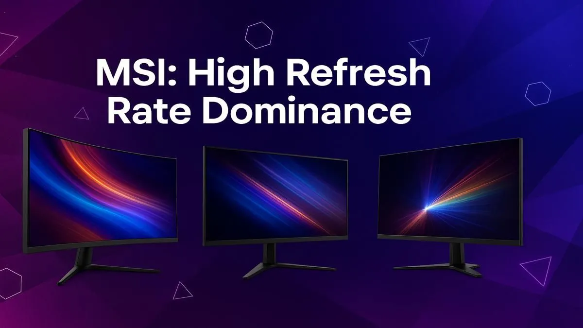 MSI Monitors: SA's High-Refresh Choice