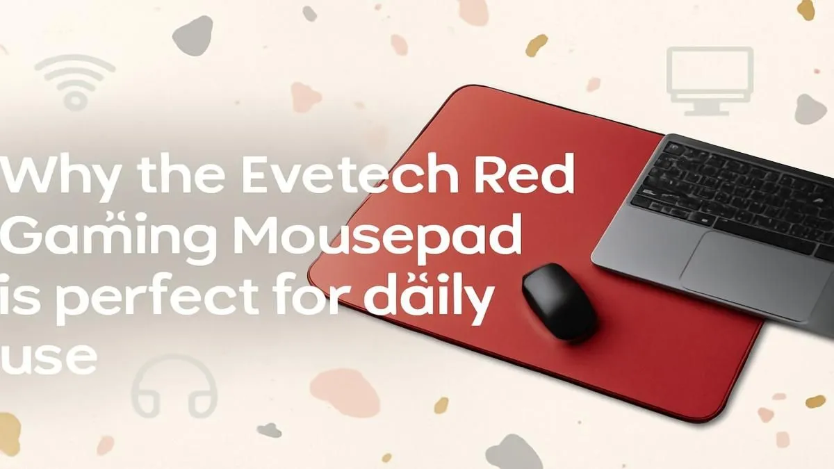 Evetech Red Gaming Mousepad | Daily Use Essential 🎮
