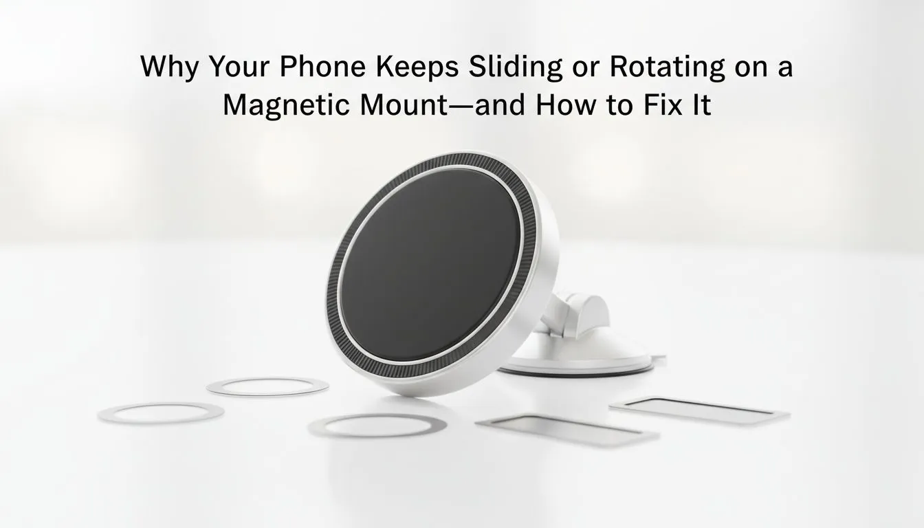 Stop Phone Sliding on Magnetic Mount