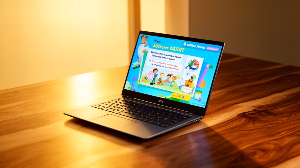 16-inch Laptop Handle a Kids Learning Corner in SA