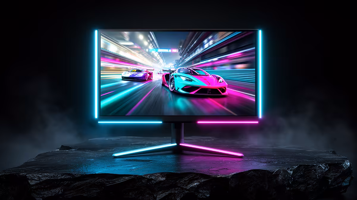 165Hz Monitor Handle Racing Simulation in SA