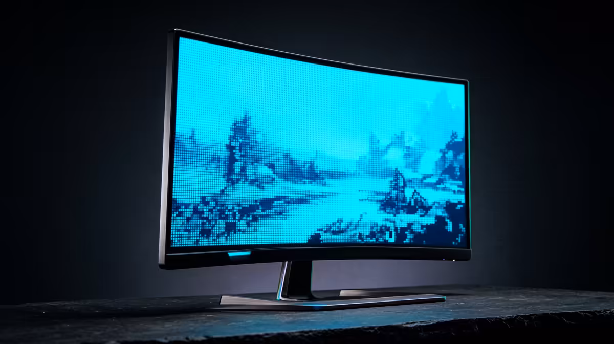 32-inch Monitor Handle Playing Minecraft with Mods in SA