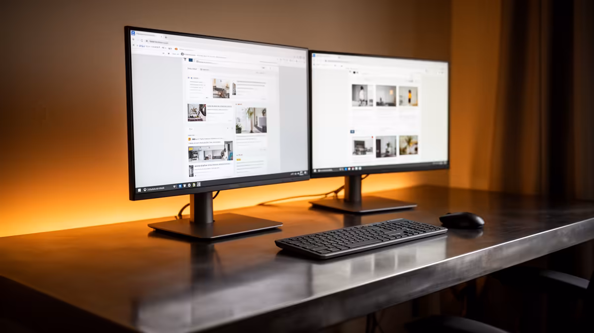 Dual-monitor Setup Handle Everyday Browsing and Office