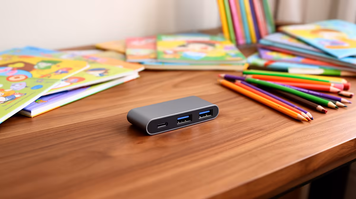 Laptop Docking Station Handle a Kids Learning Corner in SA