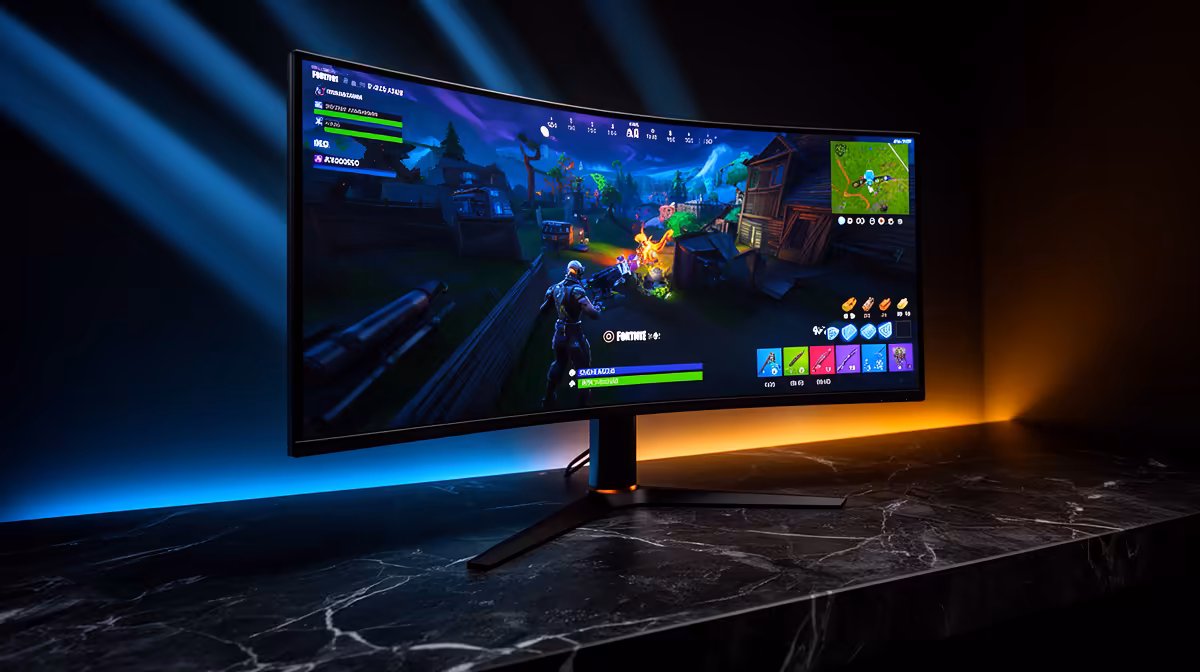 Mini-LED Monitor Handle Playing Fortnite in SA