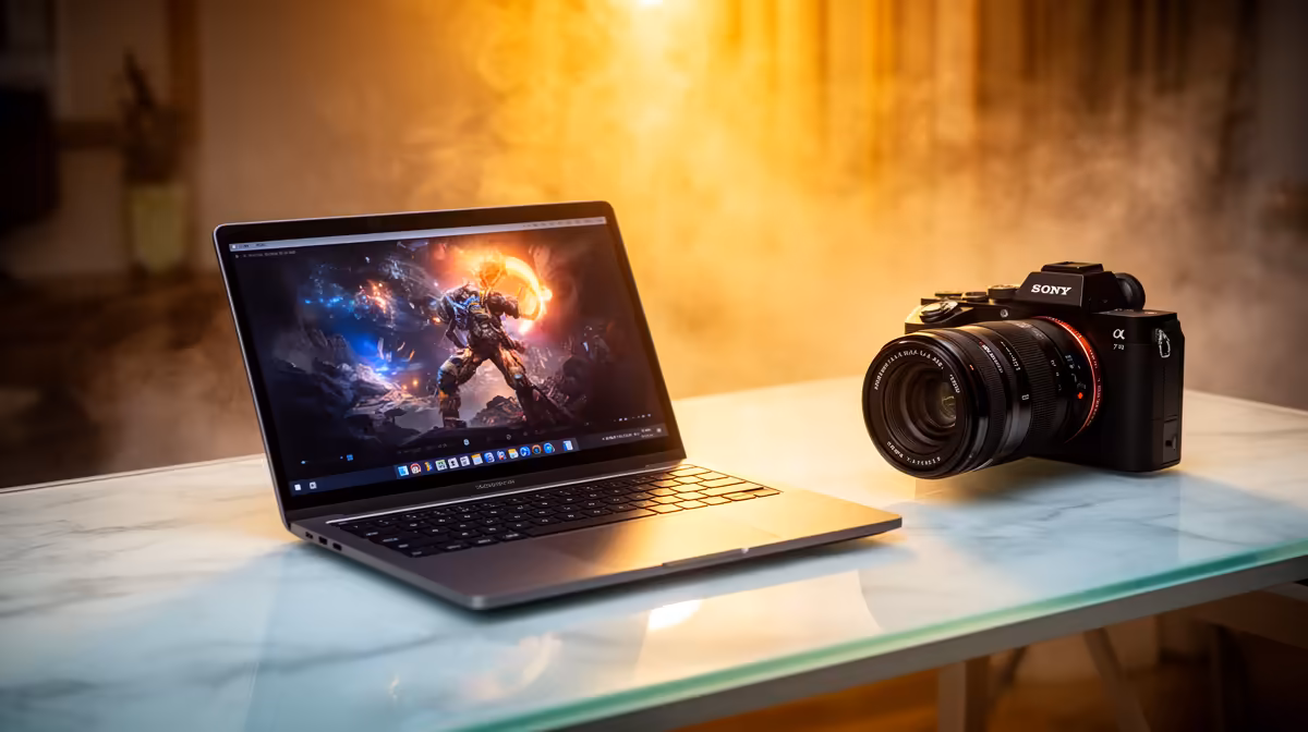 Student Laptop Handle Running a Podcast in SA