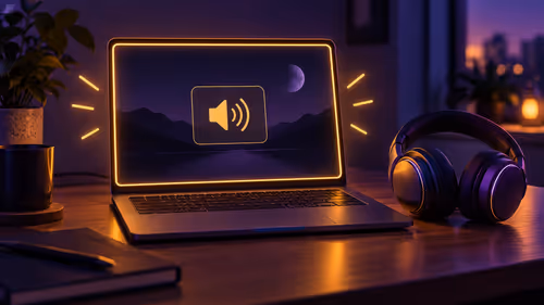 Windows flash screen: recognise audio alerts without confusing a display fault