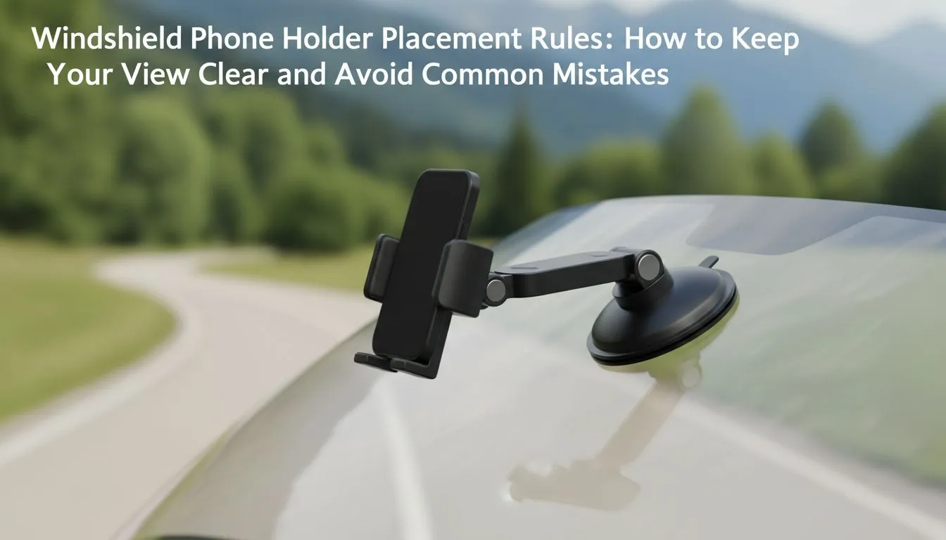 Windshield Phone Holder Placement Rules