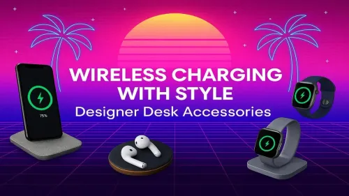 Designer Wireless Charger: Style Up Your Desk Setup