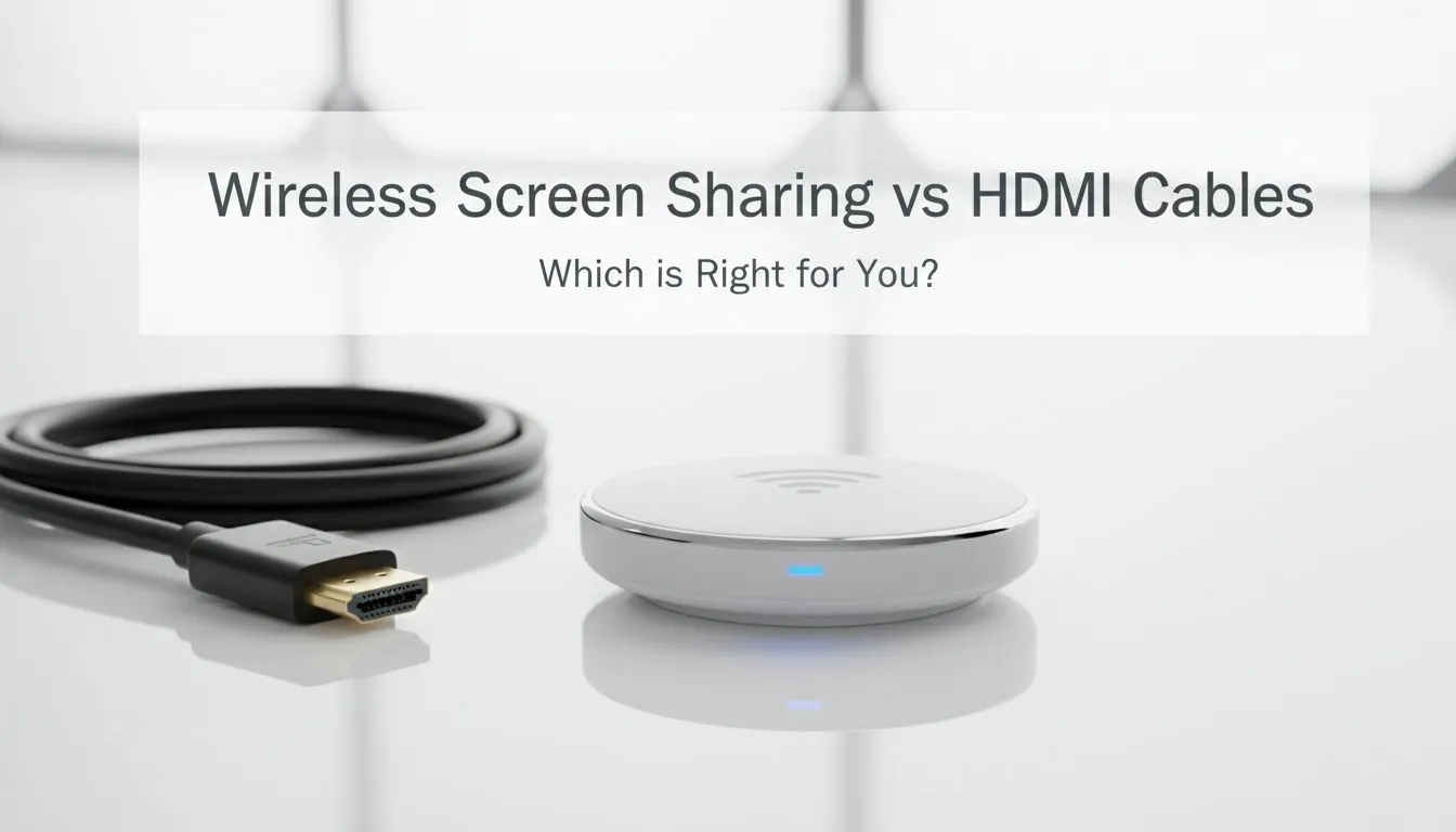 Wireless Screen Sharing vs HDMI Guide