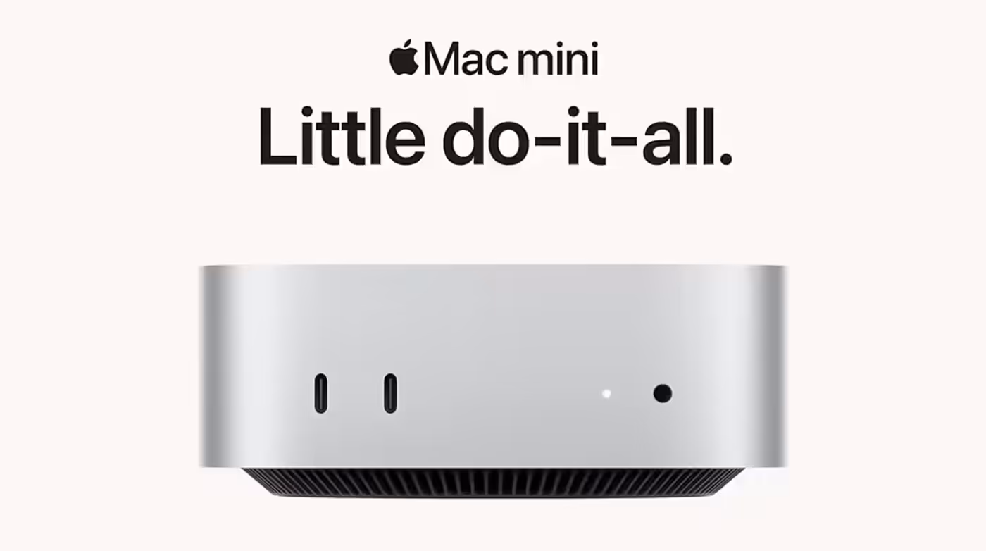 Mac mini, front view