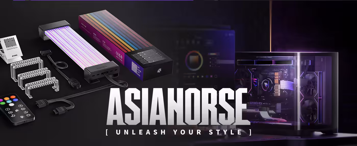 AsiaHorse Aurora Learn ARGB PSU cover 24-pin black - Aurora Learn: Light Where Cables Were