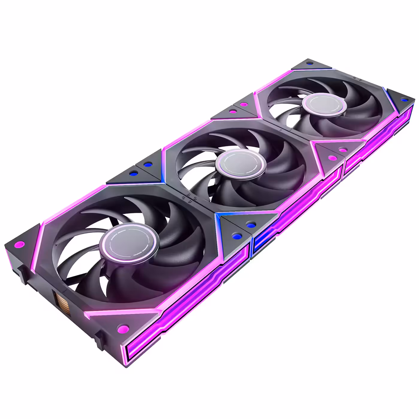 AsiaHorse Nyota Ultra 120mm ARGB Case Fans Black 3-Pack - Nyota Ultra: The Trio