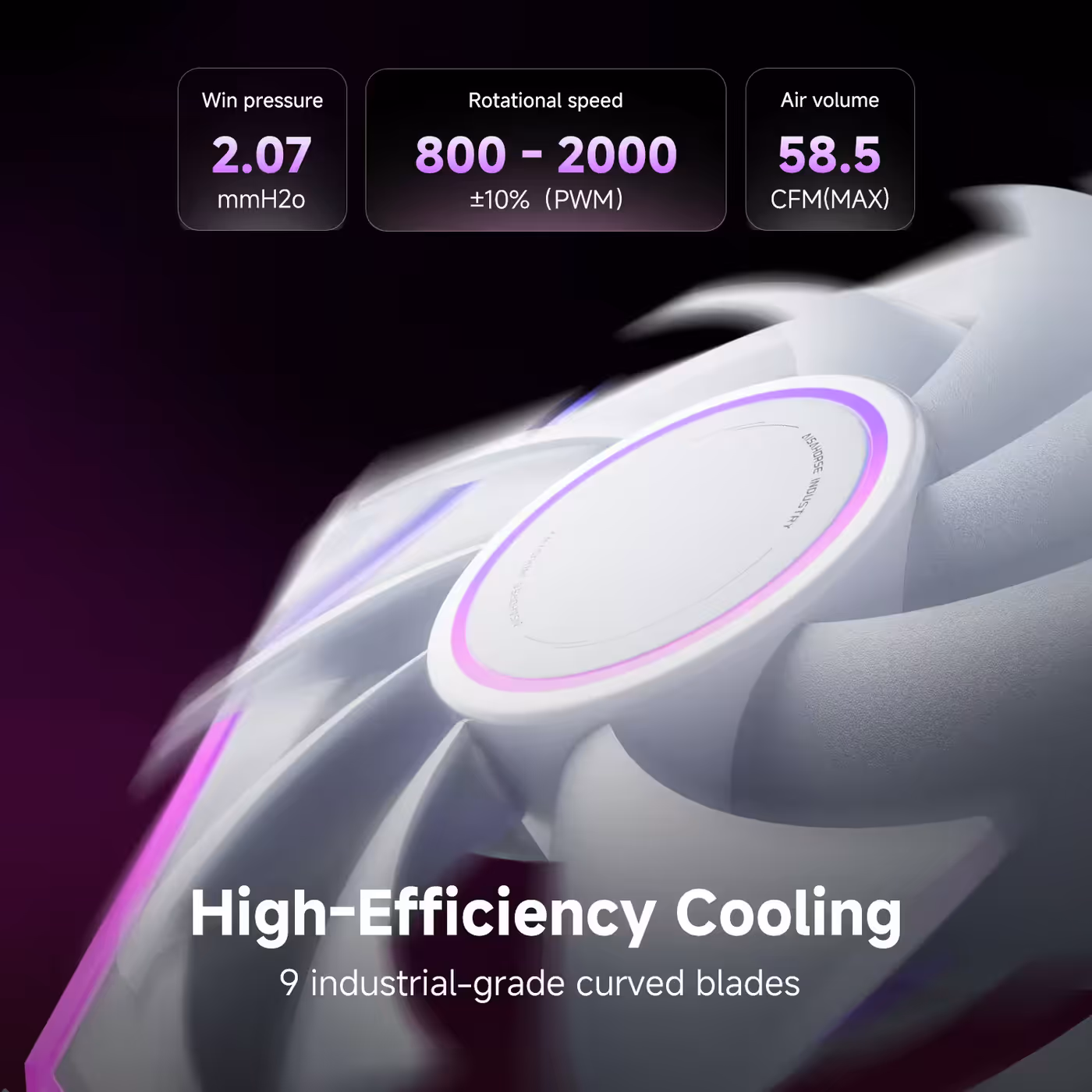 AsiaHorse Nyota Ultra 120mm ARGB Case Fan White Single - Nyota Ultra: What's in the Box