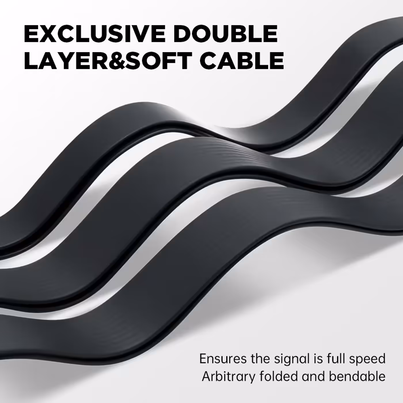AsiaHorse PCIe 5.0 x16 Riser Cable - Double-Layer Soft Cable