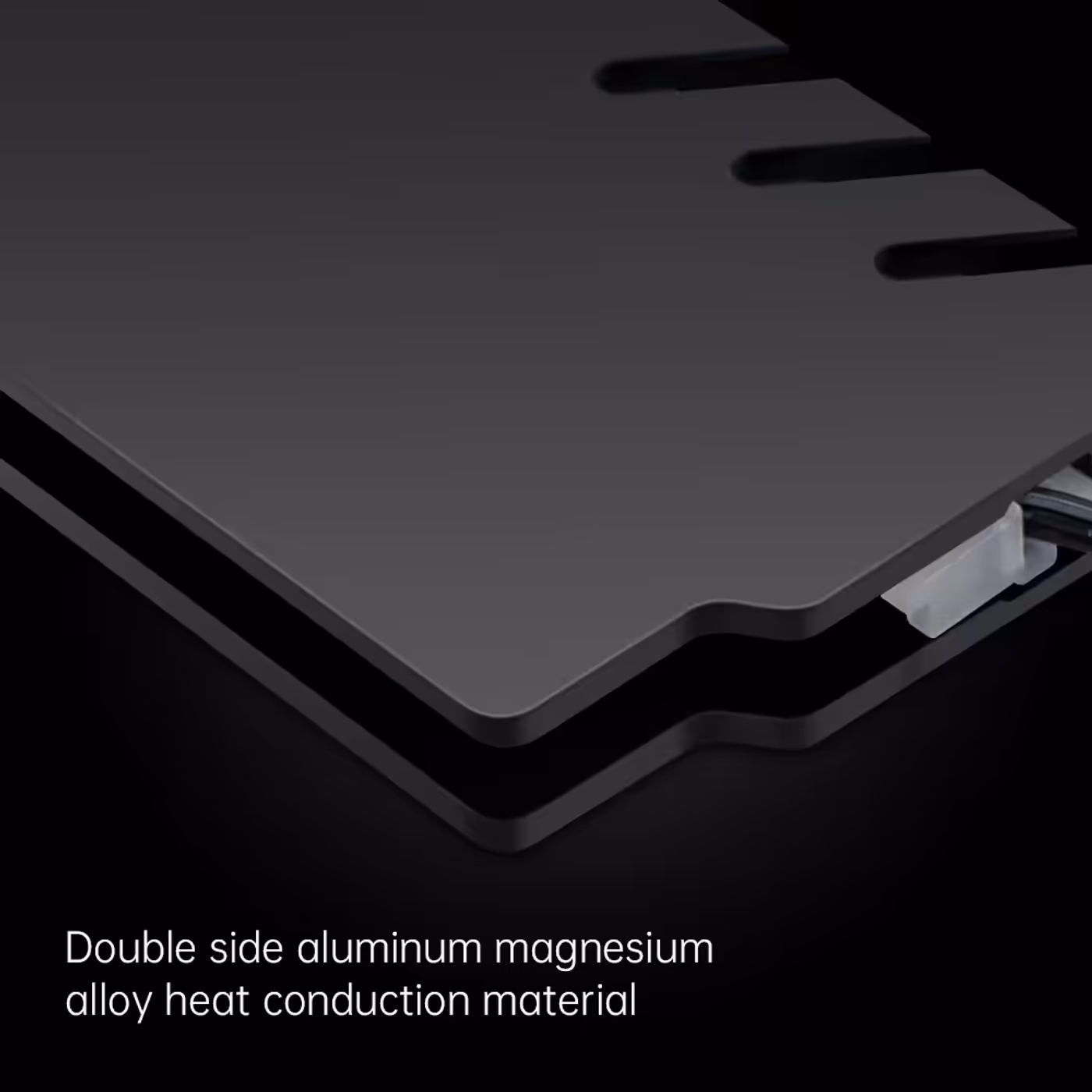 AsiaHorse RAM Cover ARGB Heatsink Black - Double-Side Alloy Plate