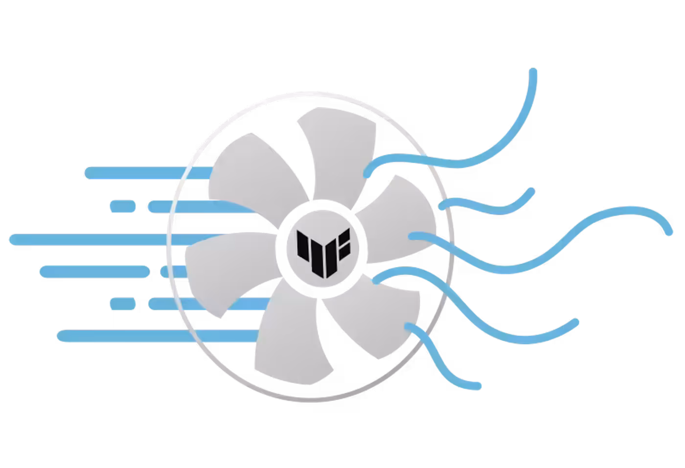 Axial-tech fans delivering up to 23% more airflow
