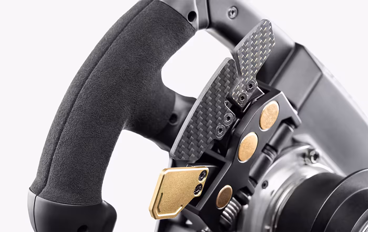Magnetic paddle module behind the rim