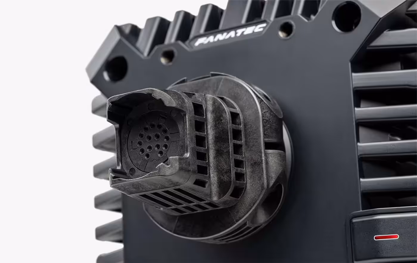 Close-up of the preinstalled QR2 Lite quick release on the CSL DD base