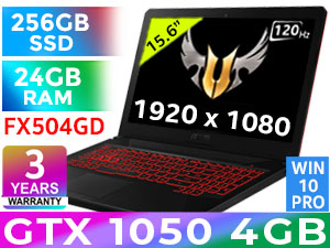 ASUS FX504GD Core i5 Laptop With 256GB SSD & 24GB RAM