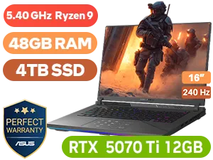 ASUS ROG Strix G16 48GB/4TB RTX 5070 Ti