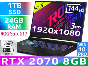 10th gen asus rog g17 2070