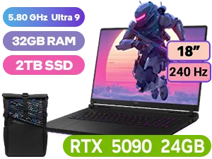 ASUS ROG Strix SCAR 18 G835 Core Ultra 9 RTX 5090 Gaming Laptop