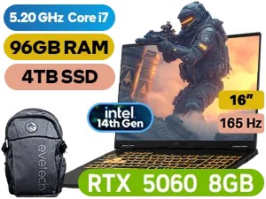 ASUS TUF F16 FX608JMR Intel® Core™ i7 RTX 5060 Gaming Laptop With 96GB RAM & 4TB SSD