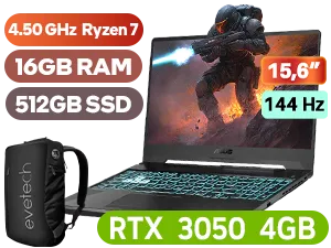 ASUS TUF Gaming A15 FA506NCR Ryzen 7 RTX 3050 Gaming Laptop