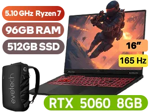 ASUS TUF Gaming A16 96GB/512GB RTX 5060