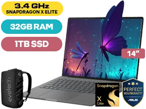 ASUS ZenBook A14 32GB/1TB Snapdragon X Elite