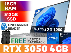 Dell Inspiron 15 7510 Core i7 RTX 3050 Professional Laptop | Evetech